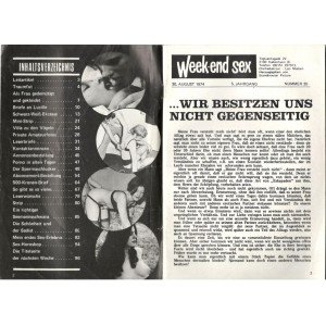 WEEK-END SEX Nr 35 - 1974